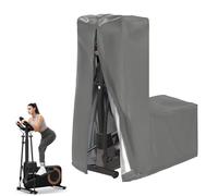 Housse de protection pour machine d'exercice elliptique, étanche à la poussière, anti-UV, pour vélo elliptique domestique et extérieur, vélo elliptique (gris, 140 x 64 x 165 cm)