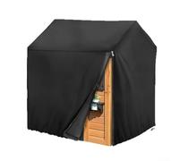 Housse de protection pour maison de jeu en tissu Oxford 210D imperméable résistant au vent et aux UV pour jardin - Ajustement sécurisé - Noir
