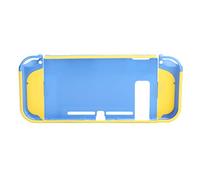 Housse de Protection pour Manette de Jeu, Coque Souple Durable Double Couleur pour contrôleur de Console de Jeu, Facile à Installer, matériau ABS PC, Ensemble de 3 pièces (Bleu + Jaune)