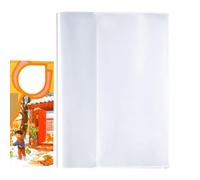 Housse de protection pour manuel scolaire - Ensemble de protection de livre en plastique transparent, pochettes réutilisables imperméables et | Couverture de livre transparente pour l'école,