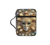 Housse de protection pour masque de carnaval avec poignée, tissu Oxford résistant à l'eau, organiseur avec poches à fermeture éclair pour église