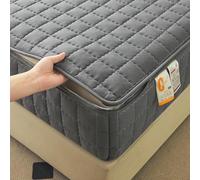 Housse de Protection pour Matelas avec Fermeture Zippée 60/70/80x190 Housse de Matelas Intégrale Respirant Protège/Protégé Matelas Matelassé à Cinq Côtés Doux Alèse Drap-Housse (90X190+13cm,C)