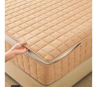Housse de Protection pour Matelas avec Fermeture Zippée 60/70/80x190 Housse de Matelas Intégrale Respirant Protège/Protégé Matelas Matelassé à Cinq Côtés Doux Alèse Drap-Housse (70X200+10cm,B)