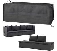 Housse de Protection pour Meubles de Jardin, bâche de Protection Oxford 420D, Convient pour Chaise Longue de Balcon, Chaise Longue en rotin, résistant aux intempéries (220 x 80 x 80 cm)