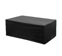 Housse de protection pour meubles d'extérieur, en tissu Oxford imperméable et résistant avec cordon de serrage, noir, pour chaises, bancs, canapés - Protection contre la poussière (200 x 100 x 75 cm)