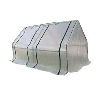 Housse de protection pour mini serre pour lit de jardin surélevé, tente de protection portable en PVC PE avec portes zippées, abri pour plantes d'extérieur robuste contre le gel, le vent, la pluie