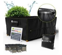 Housse de Protection pour Mobilier de Jardin Juskys CoverSafe Pro - 242 x 182 x 100 cm - Étanche - Colonne d’Eau 1 500 mm
