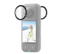 Housse de protection pour objectif compatible avec Insta360 X3 en matière PC noir