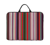Housse de protection pour ordinateur portable 14 pouces à rayures colorées verticales - Housse de protection antichoc pour ordinateur portable