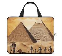 Housse de protection pour ordinateur portable de 12" - Ultra-fine - Étanche - Avec dragonne - Égypte antique