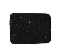 Housse de protection pour ordinateur portable de 15 pouces en tissu Oxford résistant aux chocs avec paillettes noires