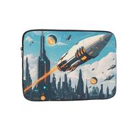 Housse de protection pour ordinateur portable de 30,5 cm - Résistante aux chocs - Fine et légère - Portable - Illustration de science-fiction
