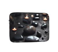 Housse de protection pour ordinateur portable, durable, résistante aux chocs, convient pour MacBook, HP, ASUS, Dell, Lenovo, Acer et autres ordinateurs portables, noir mystère cœur pierre