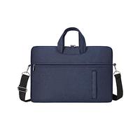 Housse de protection pour ordinateur portable en tissu Oxford avec bandoulière résistante aux éclaboussures, bleu