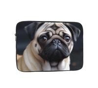 Housse de protection pour ordinateur portable imprimé chien carlin 12 pouces pour une protection ultime - sacoche pour tablette