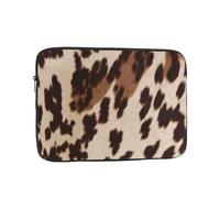 Housse de protection pour ordinateur portable imprimée en fourrure de vache 15" pour une protection ultime - Sacoche pour tablette