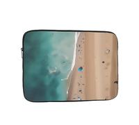Housse de protection pour ordinateur portable, résistante aux chocs, adaptée pour MacBook, HP, Asus/Dell, Lenovo, Acer et autres ordinateurs portables, vue aérienne de la plage