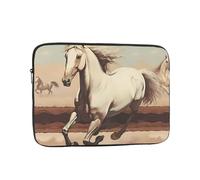 Housse de protection pour ordinateur portable, résistante aux chocs, adaptée pour MacBook, HP, ASUS, Dell, Lenovo, Acer et autres ordinateurs portables Cheval blanc cabré