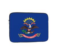 Housse de protection pour ordinateur portable, résistante aux chocs, convient pour MacBook, HP, ASUS, Dell, Lenovo, Acer et autres ordinateurs portables, drapeau de l'État du Dakota du Nord