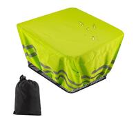 Housse de protection pour panier de vélo en tissu Oxford imperméable avec bandes réfléchissantes pour la plupart des paniers, voyages en plein air, trajets en navette, 46 x 32 x 20 cm