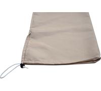 Housse De Protection Pour Parasol En Bois Florida 3m, Housse Cover Avec Cordon De Serrage Crème Gris