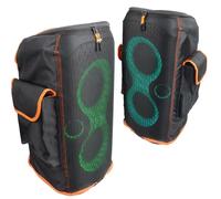 Housse de Protection pour PartyBox 110 Haut-Parleur Double Couche Protection Anti-Rayures Anti-poussière, Veste Haut-Parleur Personnalisé, Manches en Maille Respirante, W/2 Poches de Rangement (Party