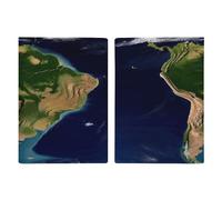 Housse de protection pour passeport, Amérique du Sud, image satellite, étui de passeport, étui de passeport élégant, housse de passeport multifonctionnelle, style, 20,3 x 13,8 cm, Style :, 20.3x13.8cm