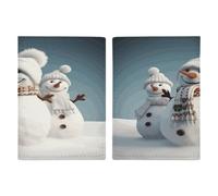 Housse de protection pour passeport en cuir synthétique - 20,3 x 13,8 cm - Pour passeport, livre, cartes, accessoires indispensables pour femme, homme, famille