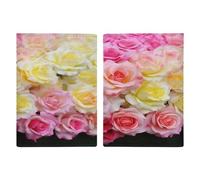 Housse de protection pour passeport en cuir synthétique - 20,3 x 13,8 cm - Pour passeport, livre, cartes, accessoires indispensables pour femme, homme, famille