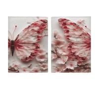 Housse de protection pour passeport en cuir synthétique - 20,3 x 13,8 cm - Pour passeport, livre, cartes, accessoires indispensables pour femme, homme, famille