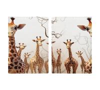 Housse de protection pour passeport en cuir synthétique - 20,3 x 13,8 cm - Pour passeport, livre, cartes, accessoires indispensables pour femme, homme, famille