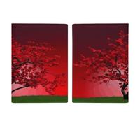 Housse de protection pour passeport en cuir synthétique - 20,3 x 13,8 cm - Pour passeport, livre, cartes, accessoires indispensables pour femme, homme, famille