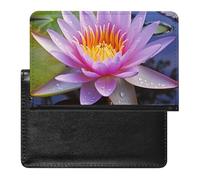 Housse de protection pour passeport en forme de nénuphar avec blocage RFID, porte-carte d'identité, portefeuille de voyage sécurisé pour passeport, tickets, cartes de crédit, style, taille unique,