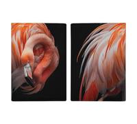 Housse de protection pour passeport en polyuréthane durable, motif flamant rose qui abaisse la tête, jolie housse de protection pour passeport pour femmes et hommes, housse de passeport résistante à