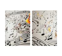 Housse de protection pour passeport, notes de musique imprimées, couverture de passeport, protection de documents de voyage, portefeuille, pochette, style, 20,3 x 13,8 cm, Style :, 20.3x13.8cm