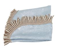 Housse de Protection pour Piano Droit Bleue en Peluche à Franges Élégante | Protège des Rayures, Pliable et Facile à Nettoyer, pour Salle de Cours et Répétitions, Toucher Délicat