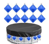 Housse de protection pour piscine hors sol - Protection contre les feuilles - Sacs à eau pour propriétaires professionnels, jardin, parc, hôtel, maison de plage