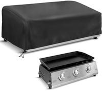 Housse de Protection pour Plancha, 60 x 45 x 25 cm, Couverture de Protection Barbecue, Bâche Imperméable en Polyester avec Élastique de Serrage, Facile à Poser, pour Plancha Gazinière