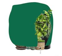 Housse de protection pour plantes avec tissu respirant et cordon de serrage pratique pour maintenir la circulation de l'air tout en protégeant du froid (vert)
