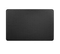 Housse de protection pour plaque de cuisson à induction en silicone résistant à la chaleur 230 °C, facile à nettoyer et à couper pour éviter les rayures (noir + 71 cm x 50 cm)