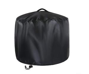 Housse de protection pour poêle ronde pour foyers et cheminées d'extérieur - Sac de rangement anti-poussière en tissu polyester, convient aux cuisinières petites/moyennes/grandes de 45,7 cm, 55,9 cm