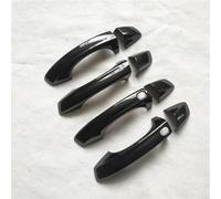 housse de protection pour poignée de porte Autocollants Poignées Porte Voiture Garniture Plastique Imitation Fibre Carbone Pour Skoda Pour Superb 3 B8 Mk3 3V(Style 1)