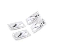 Housse De Protection Pour Poignée De Porte Intérieure De Voiture, Accessoires De Décoration Pour BMW Série 5 E60 2004-2010 Garniture De Voiture(Argent,X-1)