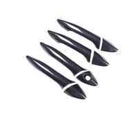 housse de protection pour poignée de porte Pour Hyundai I30 2012-2016 Kit Garnitures Poignées Porte Chromées Fibre Carbone Avec Autocollants De Style(Style 2)