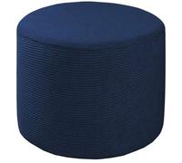 Housse de protection pour pouf rond - Housse extensible pour repose-pieds - Housse de protection amovible avec élastique en bas - Convient aux ottomans de 45 x 45 cm, couleur #5 - Design élégant