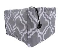 Housse de Protection pour Projecteur, au Plafond, Cordon étanche et Anti-poussière, Boîtier D'imprimante pour Appareil Photo, Motif de Fleurs Grises, Nettoyage Facile