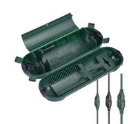 Housse de protection pour rallonge - Protection de prise extérieure - Boîtier de câble résistant aux intempéries - IP54 IP65 - Boîte étanche en polypropylène - 21 x 7 x 7 cm - Pour connexion