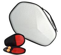 Housse de Protection pour Raquettes de - Sac De Sport À Fermeture Éclair Fluide - Organisateur Réutilisable Portable pour 2 Raquettes Et Balles - Accessoire De Jeu Extérieur pour Femmes Et Hommes