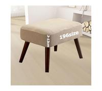 Housse de Protection pour Repose-Pieds Ottomane Protecteur Housses Tabourets Bar Pouf Élastique Couverture Tabouret Chambre Rond Carré Rectangulaire Jacquard Lavable Sur Mesure(2002,40 x 45 cm)