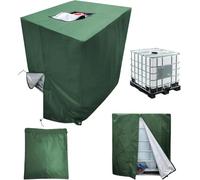 Housse de protection pour réservoir IBC, 1000 l, protection contre le gel, avec poignée, fermeture éclair, pour réservoir d'eau de pluie, 120 x 100 x 116 cm